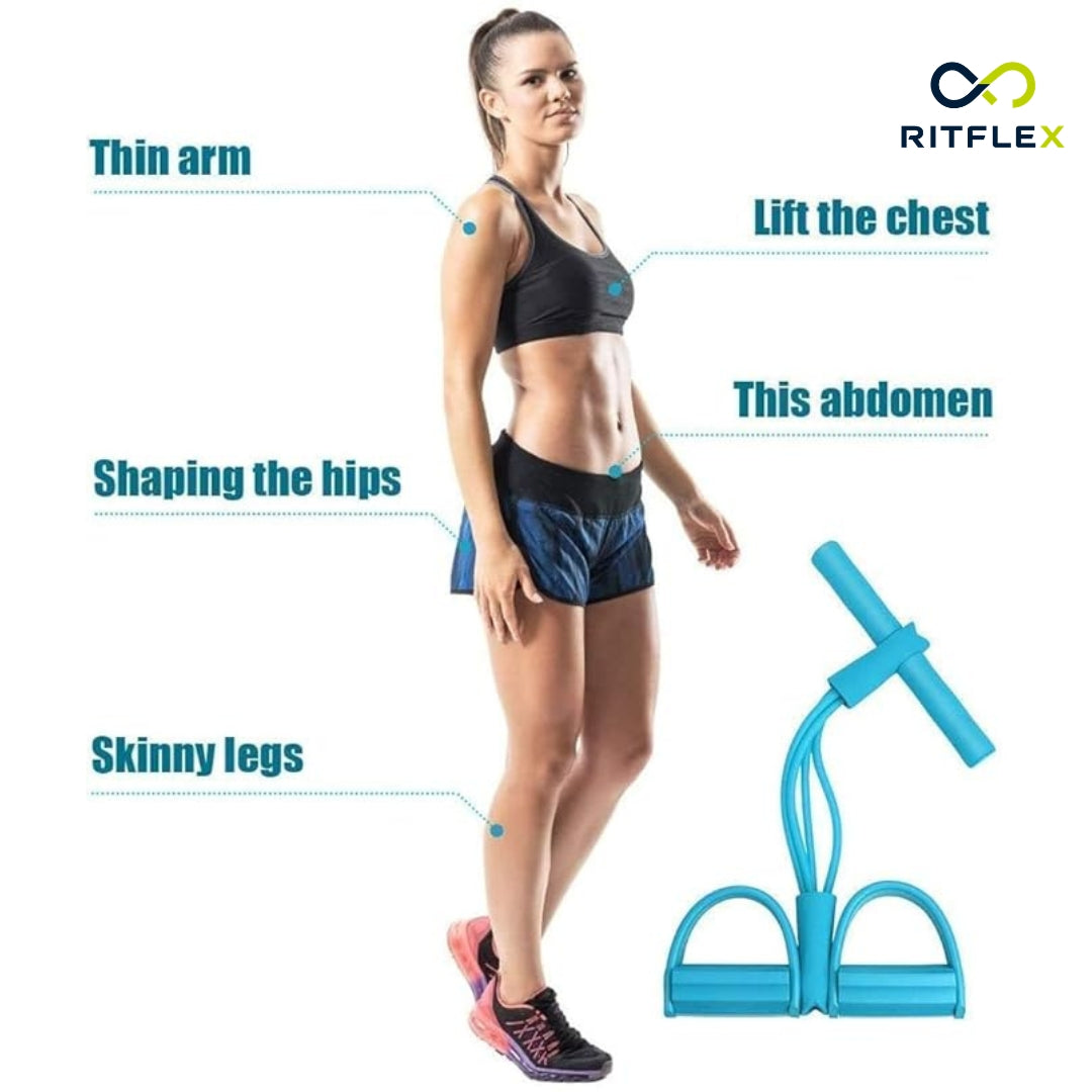Pedal Resistance Band for Working Out, Durable Natural Rubber Exercise Bands,