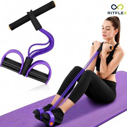 Pedal Resistance Band for Working Out, Durable Natural Rubber Exercise Bands,