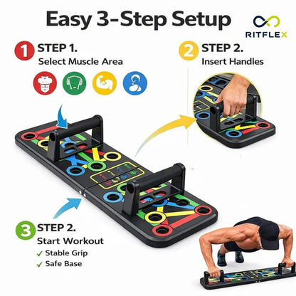 Multipurpose (16 in 1) function Push Up Board