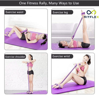 Pedal Resistance Band for Working Out, Durable Natural Rubber Exercise Bands,