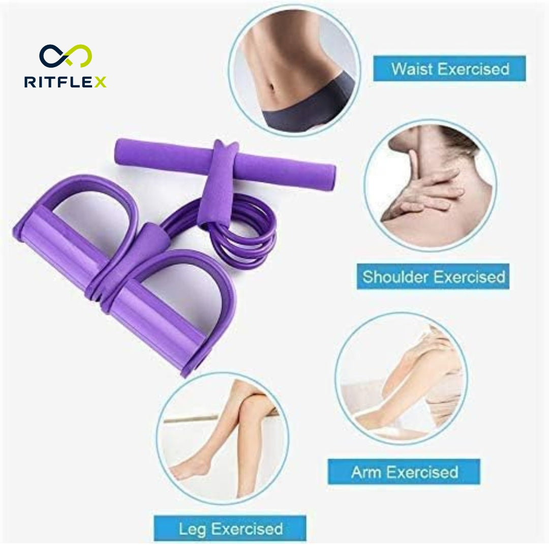 Pedal Resistance Band for Working Out, Durable Natural Rubber Exercise Bands,