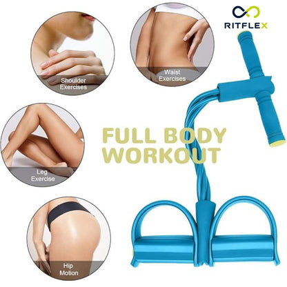 Pedal Resistance Band for Working Out, Durable Natural Rubber Exercise Bands,