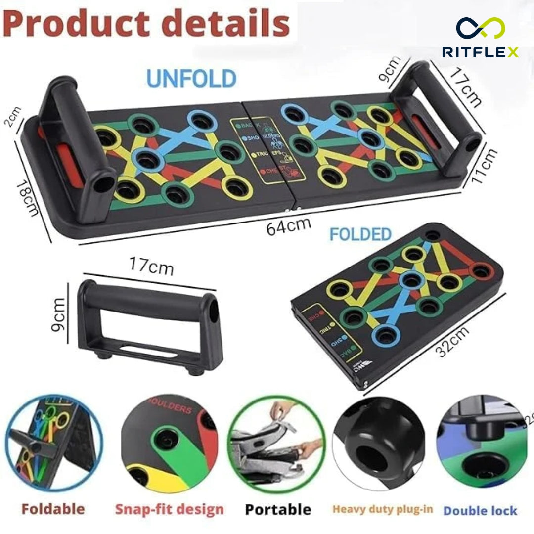 Multipurpose (16 in 1) function Push Up Board