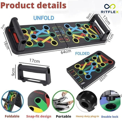 Multipurpose (16 in 1) function Push Up Board